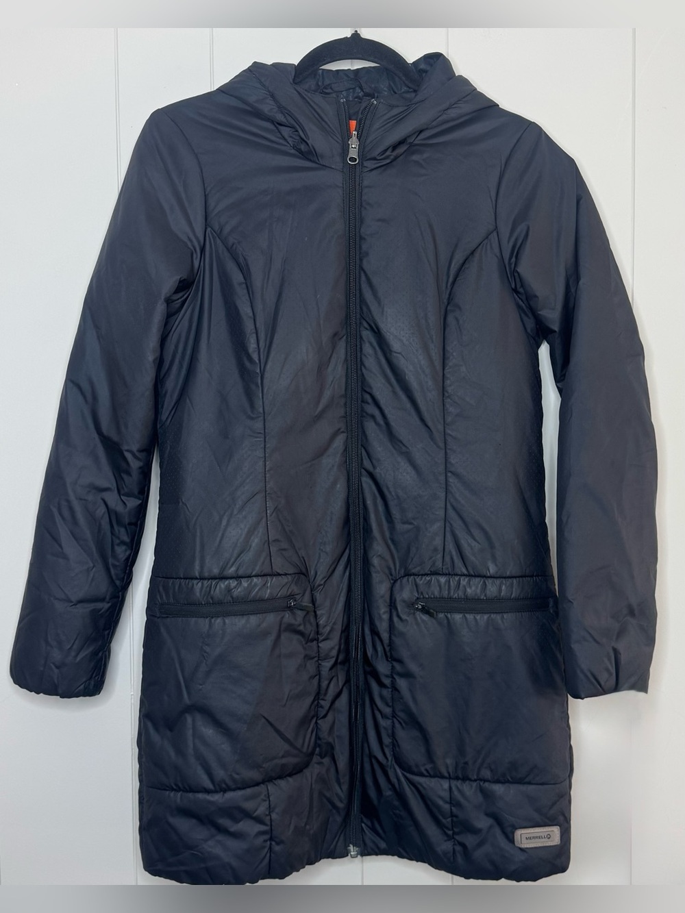 Merrell Black Women's Hooded Puffer Coat Womens Small